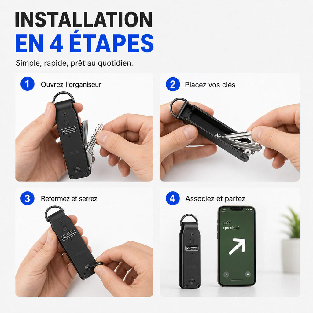 Tracker porte-clés Unlozit